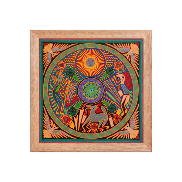 Huichol Yarn Painting Print • L - 203 - Huichol Arts