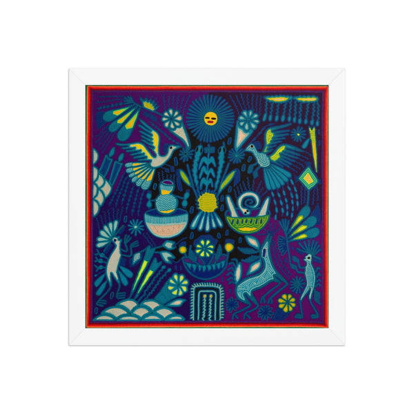 Huichol Yarn Painting Print • L - 204 - Huichol Arts