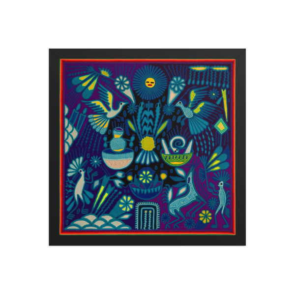 Huichol Yarn Painting Print • L - 204 - Huichol Arts