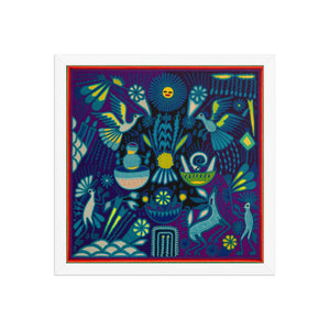 Huichol Yarn Painting Print • L - 204 - Huichol Arts