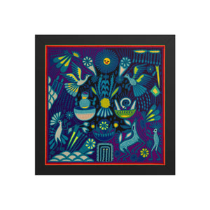 Huichol Yarn Painting Print • L - 204 - Huichol Arts