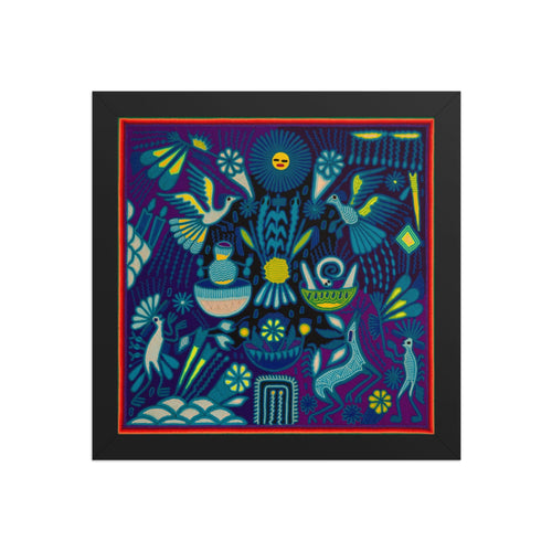Huichol Yarn Painting Print • L - 204 - Huichol Arts