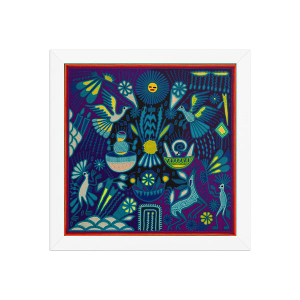 Huichol Yarn Painting Print • L - 204 - Huichol Arts