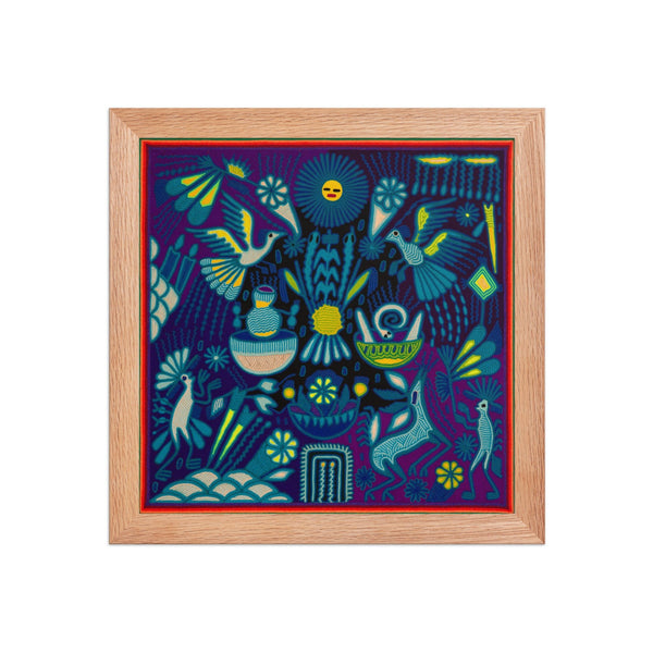 Huichol Yarn Painting Print • L - 204 - Huichol Arts