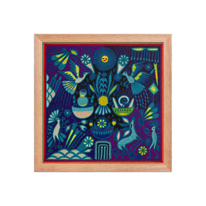 Huichol Yarn Painting Print • L - 204 - Huichol Arts