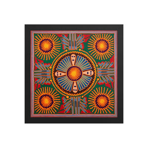 Huichol Yarn Painting Print • L - 205 - Huichol Arts