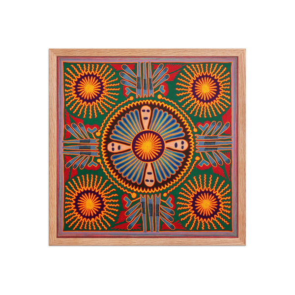Huichol Yarn Painting Print • L - 205 - Huichol Arts