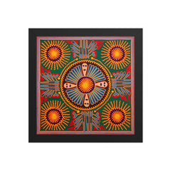 Huichol Yarn Painting Print • L - 205 - Huichol Arts