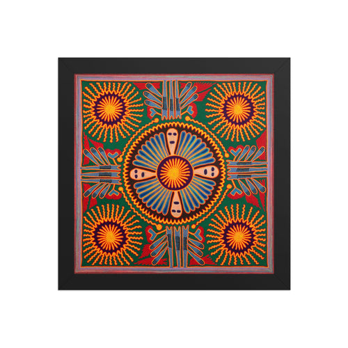 Huichol Yarn Painting Print • L - 205 - Huichol Arts