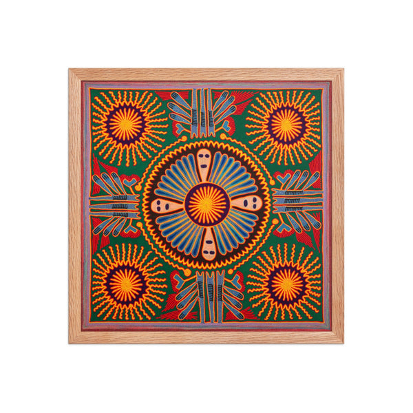 Huichol Yarn Painting Print • L - 205 - Huichol Arts