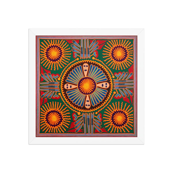 Huichol Yarn Painting Print • L - 205 - Huichol Arts