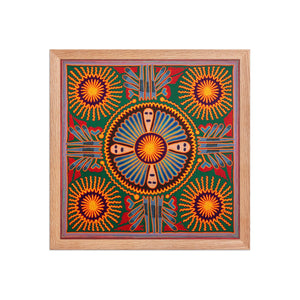 Huichol Yarn Painting Print • L - 205 - Huichol Arts