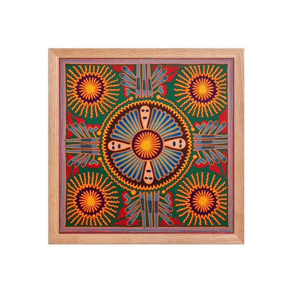 Huichol Yarn Painting Print • L - 205 - Huichol Arts