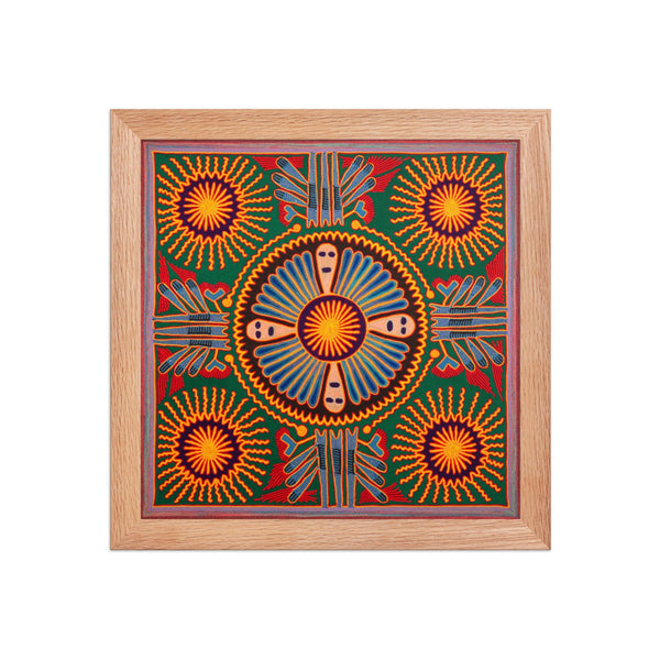Huichol Yarn Painting Print • L - 205 - Huichol Arts