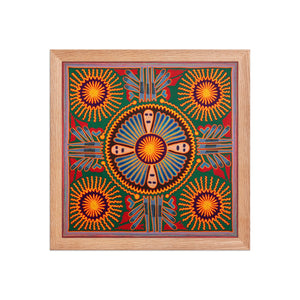 Huichol Yarn Painting Print • L - 205 - Huichol Arts