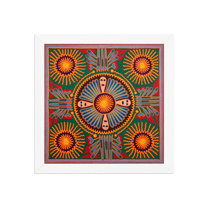 Huichol Yarn Painting Print • L - 205 - Huichol Arts