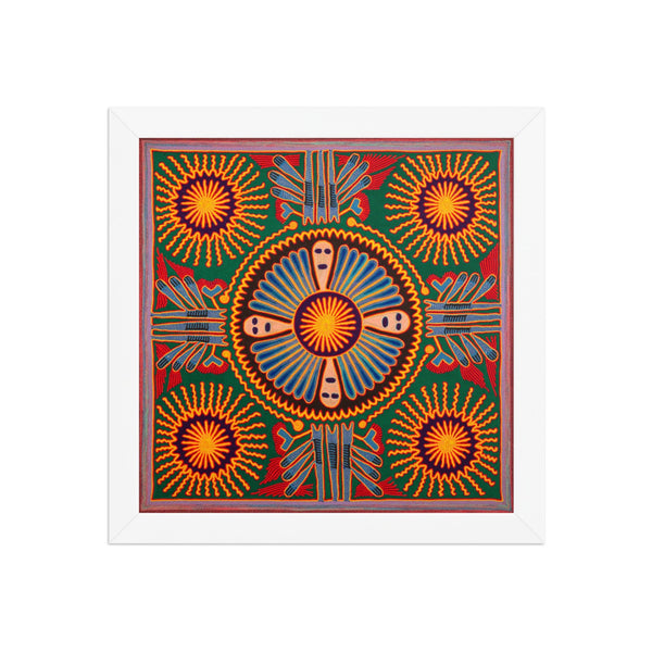 Huichol Yarn Painting Print • L - 205 - Huichol Arts