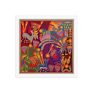 Huichol Yarn Painting Print • L - 206 - Huichol Arts