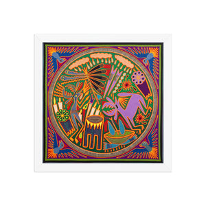 Huichol Yarn Painting Print • L - 207 - Huichol Arts