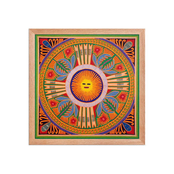 Huichol Yarn Painting Print • L - 208 - Huichol Arts