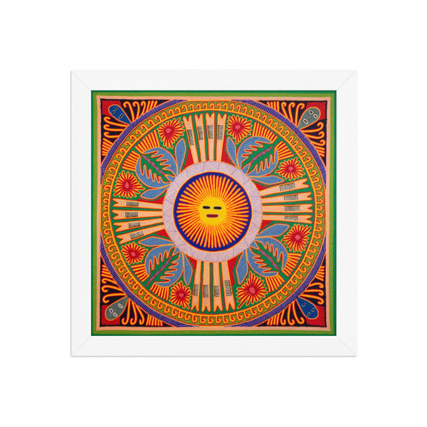 Huichol Yarn Painting Print • L - 208 - Huichol Arts