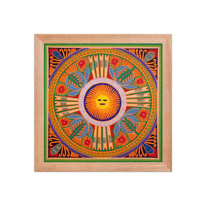 Huichol Yarn Painting Print • L - 208 - Huichol Arts