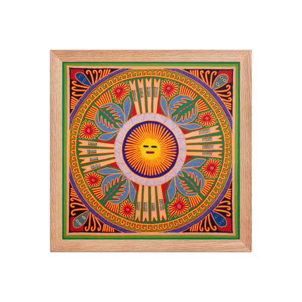 Huichol Yarn Painting Print • L - 208 - Huichol Arts