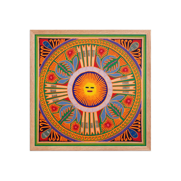 Huichol Yarn Painting Print • L - 208 - Huichol Arts