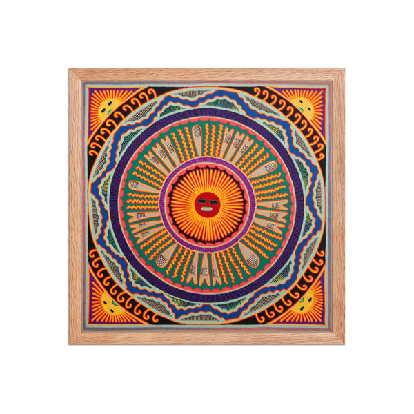 Huichol Yarn Painting Print • L - 209 - Huichol Arts