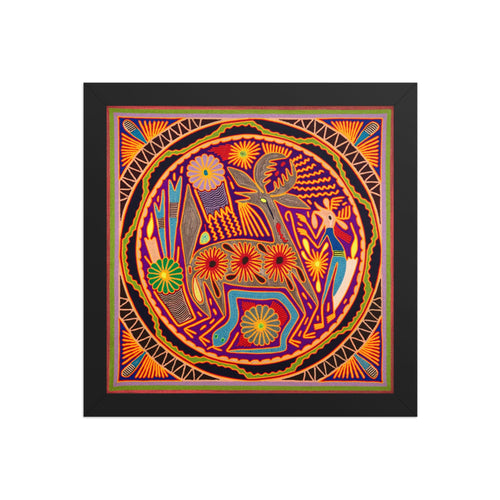Huichol Yarn Painting Print • L - 210 - Huichol Arts