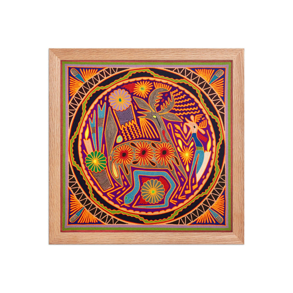 Huichol Yarn Painting Print • L - 210 - Huichol Arts
