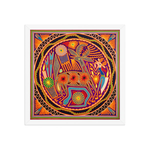 Huichol Yarn Painting Print • L - 210 - Huichol Arts