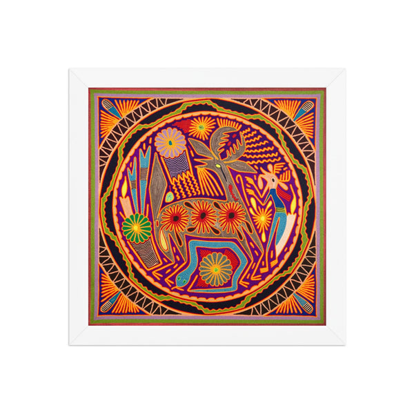 Huichol Yarn Painting Print • L - 210 - Huichol Arts