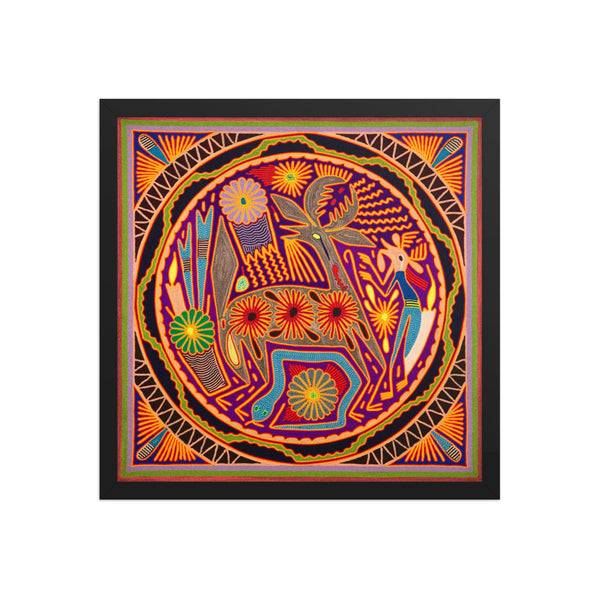 Huichol Yarn Painting Print • L - 210 - Huichol Arts