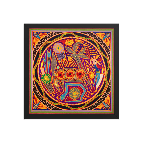 Huichol Yarn Painting Print • L - 210 - Huichol Arts