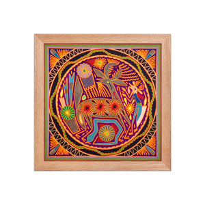 Huichol Yarn Painting Print • L - 210 - Huichol Arts