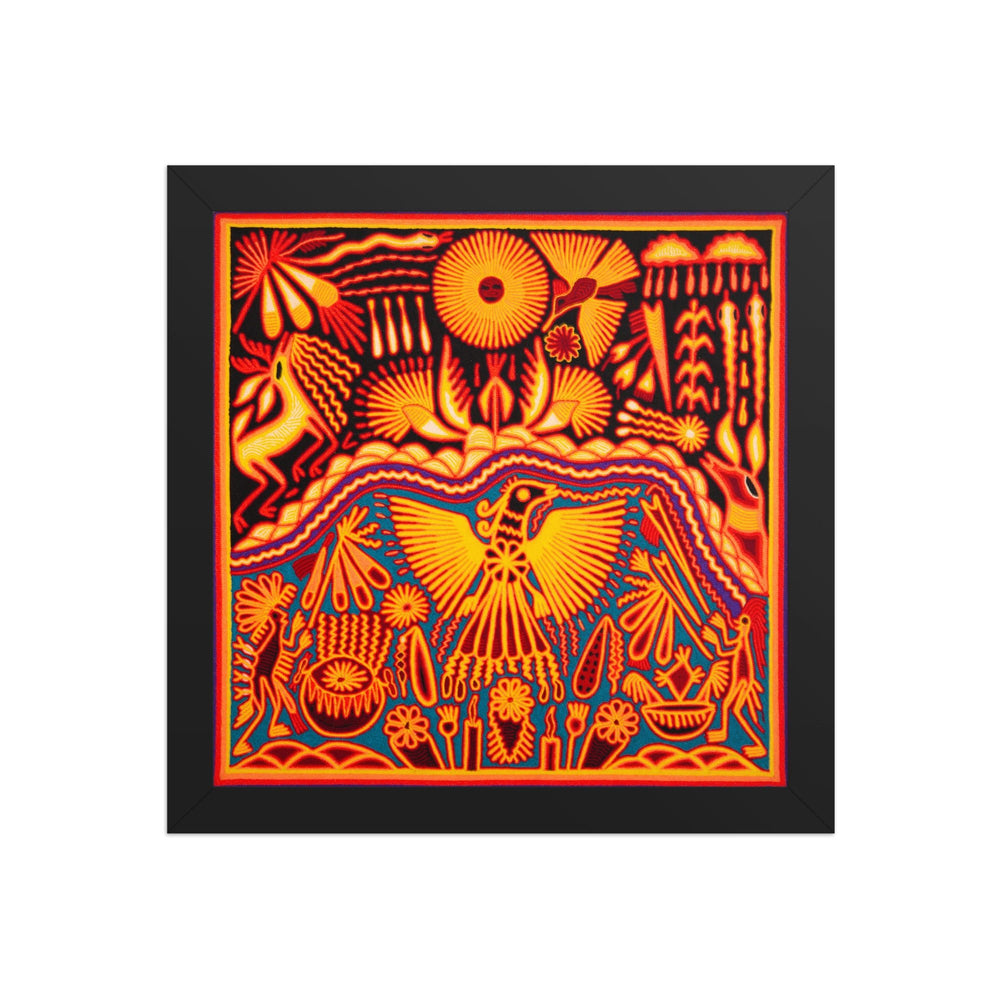 Huichol Yarn Painting Print • L - 211 - Huichol Arts