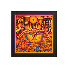 Huichol Yarn Painting Print • L - 211 - Huichol Arts