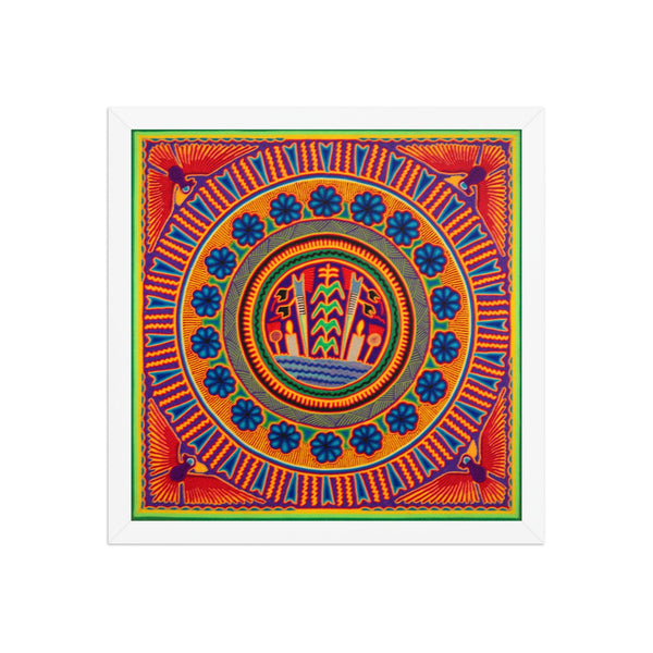 Huichol Yarn Painting Print • L - 212 - Huichol Arts