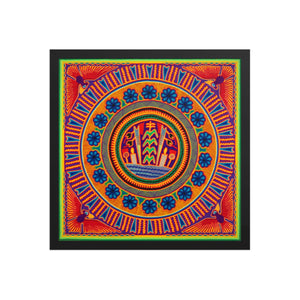 Huichol Yarn Painting Print • L - 212 - Huichol Arts