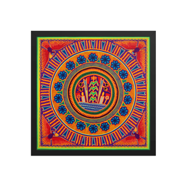 Huichol Yarn Painting Print • L - 212 - Huichol Arts