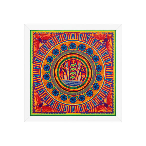 Huichol Yarn Painting Print • L - 212 - Huichol Arts