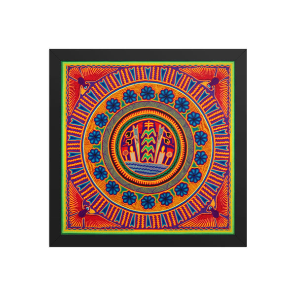 Huichol Yarn Painting Print • L - 212 - Huichol Arts