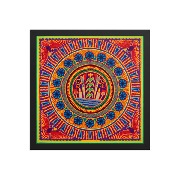 Huichol Yarn Painting Print • L - 212 - Huichol Arts