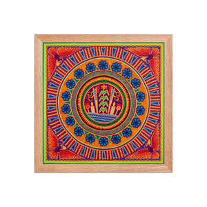 Huichol Yarn Painting Print • L - 212 - Huichol Arts