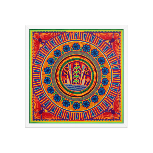 Huichol Yarn Painting Print • L - 212 - Huichol Arts