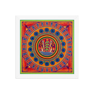 Huichol Yarn Painting Print • L - 212 - Huichol Arts