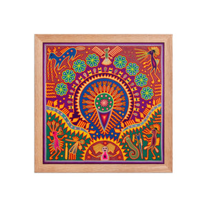 Huichol Yarn Painting Print • L - 214 - Huichol Arts