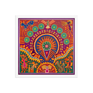 Huichol Yarn Painting Print • L - 214 - Huichol Arts