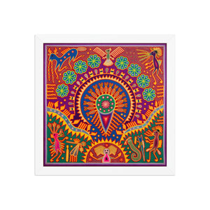 Huichol Yarn Painting Print • L - 214 - Huichol Arts